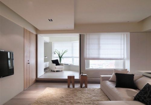 褐色簡(jiǎn)約風(fēng)格客廳沙發(fā)背景墻設(shè)計(jì)賞析