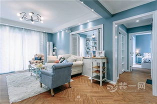 水晶淺藍(lán)夢(mèng)幻家 光影撩動(dòng)溫馨詩(shī)情六安裝飾